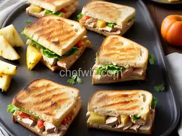 Grilled Hawaiian Chicken and Pineapple Sandwiches