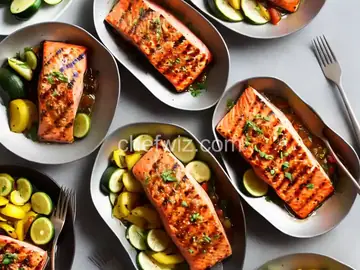 Grilled Honey-Chipotle Salmon Foil Packets with Summer Squash