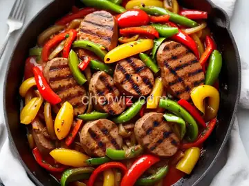 Grilled Italian Sausage With Sweet-and-Sour Peppers and Onions Recipe