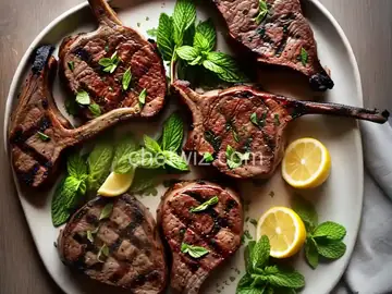 Grilled Lamb Chops With Mint