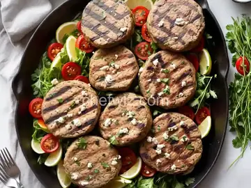 Grilled Lamb and Feta Burgers