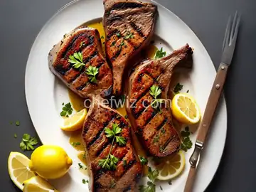 Grilled Lemon-Parsley Veal Chops