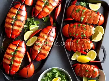 Grilled Lobster Tails with Garlic Butter