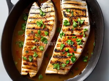 Grilled Mackerel with Toasted Garlic Butter