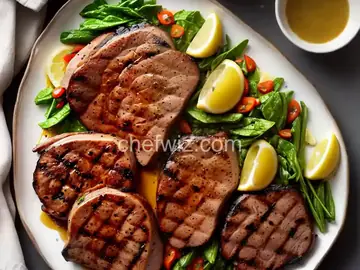 Grilled Maple-Brined Pork Chops