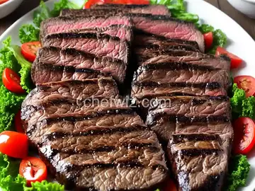 Grilled Marinated Sirloin Flap Steaks