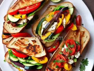 Grilled Mediterranean Vegetable Sandwich