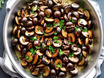 Grilled Mushrooms and Onions in Foil