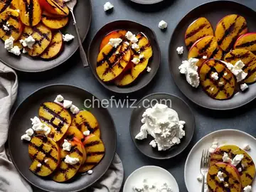 Grilled Nectarines with Goat Cheese