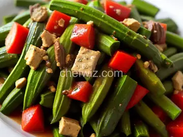 Grilled Okra Salad