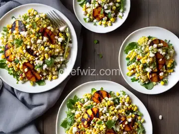 Grilled Peach and Corn Salad