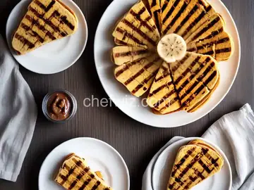 Grilled Peanut Butter, Jelly and Banana Sandwich