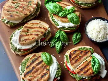 Grilled Pesto Chicken Sandwiches