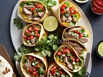 Grilled Pork Burritos with Salsa Verde