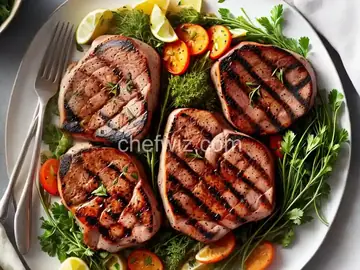Grilled Pork Chops with Fresh Herbs
