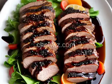 Grilled Pork Tenderloin with Balsamic Honey Glaze