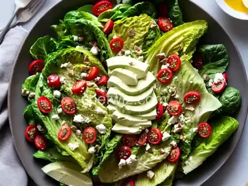 Grilled Romaine Salad with Spicy Caesar Dressing