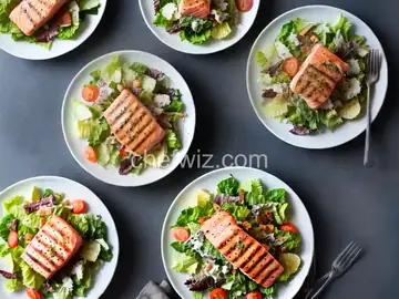 Grilled Salmon Caesar Salad