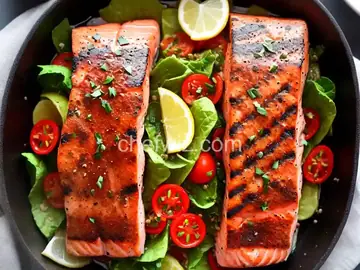 Grilled Salmon Collars