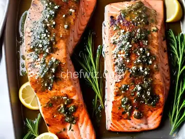 Grilled Salmon with Herb and Meyer Lemon Compound Butter