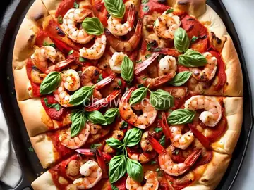 Grilled Shrimp Pizza