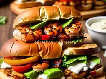 Grilled Shrimp Po' Boy