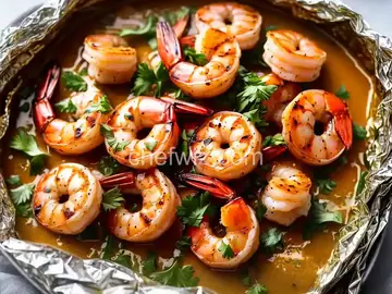 Grilled Shrimp Scampi in a Foil Packet