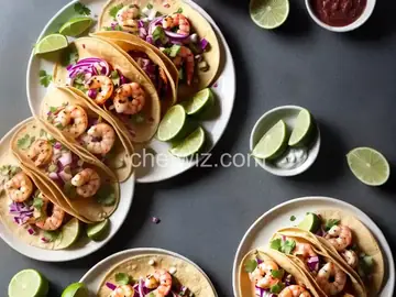 Grilled Shrimp Tacos with Pickled Onions