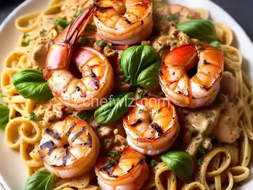 Grilled Shrimp and Chicken Pasta