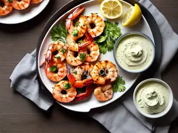 Grilled Shrimp with Lemon Aioli