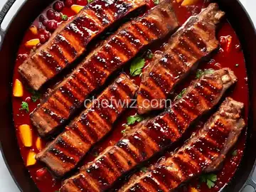 Grilled Spareribs with Cherry Cola Glaze