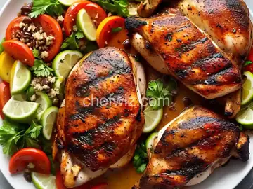 Grilled Spatchcocked Greek Chicken