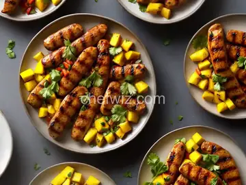 Grilled Spicy Mango Chicken Sausage Recipe
