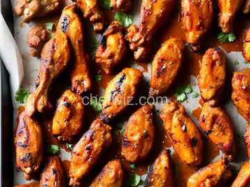 Grilled Sriracha Hot Wings