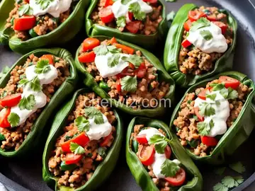 Grilled Stuffed Poblanos