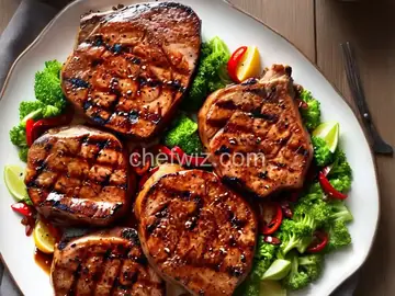 Grilled Teriyaki Pork Chops