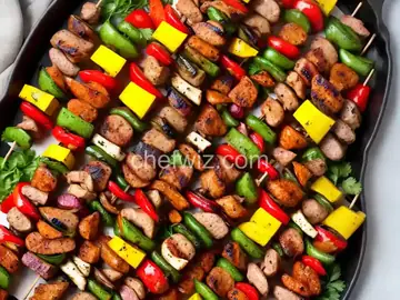 Grilled Turkey Sausage Kabobs