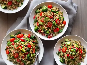 Grilled Veggie and Orzo Salad