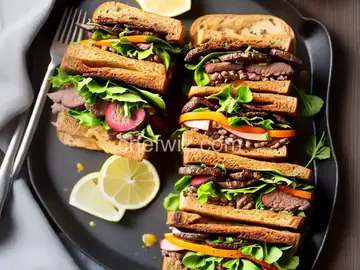 Grilled Venison Scape Sandwich