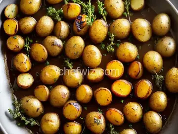 Grilled Yukon Gold Potatoes with Thyme and Garlic