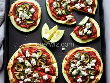 Grilled Zucchini Pizza with Goat Cheese