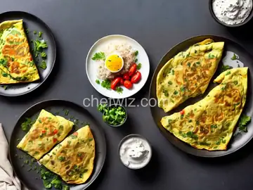 Grilled chicken omelet