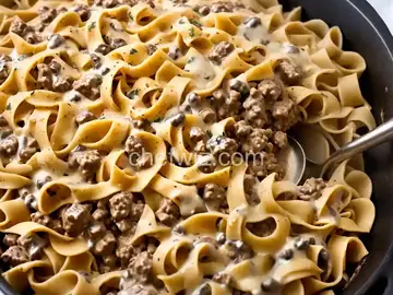 Ground Beef Stroganoff Casserole