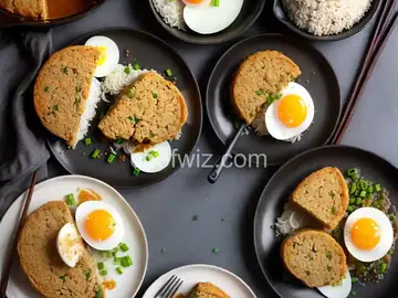 Ground Pork Cake with Salty Egg (Haam Daan Ju Yoke Beng)