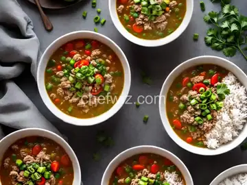 Ground Turkey Soup with White Rice