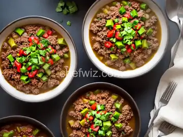 Ground beef green chili