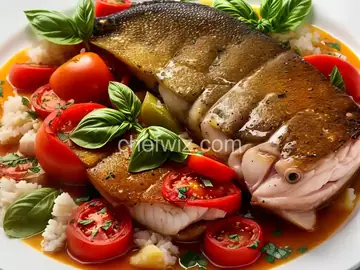 Grouper with Tomato and Basil