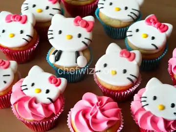 HELLO KITTY CUPCAKES