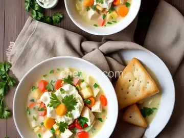 Halibut Chowder with Cream Cheese