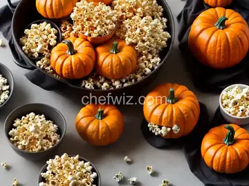 Halloween Popcorn Pumpkins